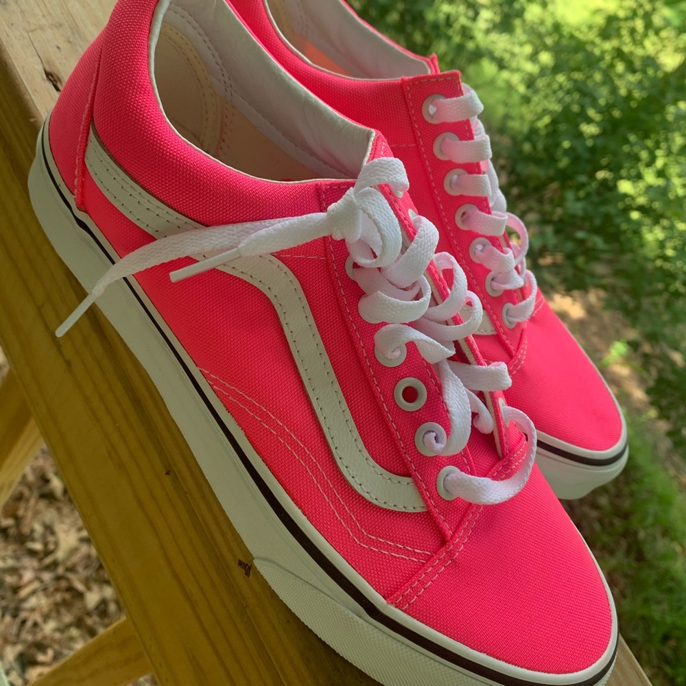 Neon Pink Vans 8.5